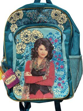 Disney Wizards Waverly Place Selena Gomez Armed With Charm Kids Backpack Bag